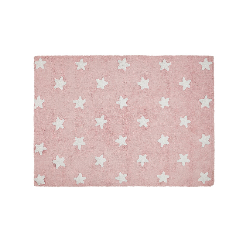 Alfombra lavable - Stars Rosa