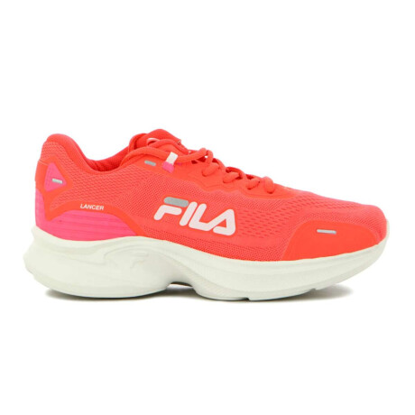 Fila Champion Mujer Lancer Fiery Coral-Blanco