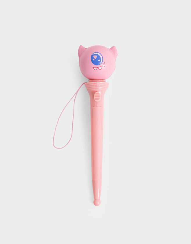 Lapices y Lapiceras Lapicera Saltarina Monster - Rosa Bebe