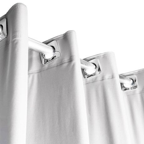 Set x2 paños cortina blackout 1,35m x 2,30m BLANCO