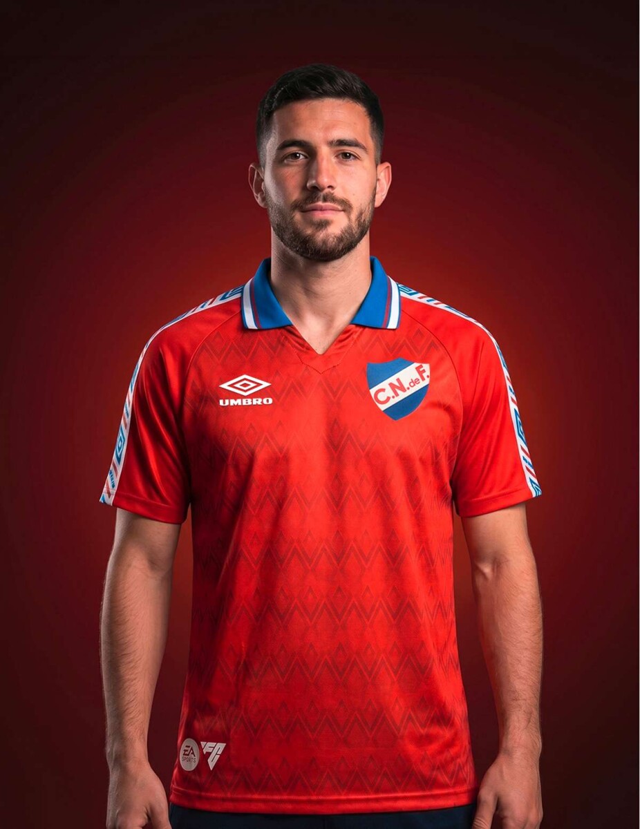 Remera Retro Manga Corta EA Sport de Hombre - Rojo 