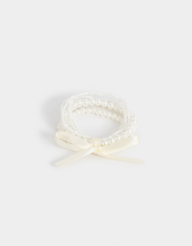 Pulseras Elásticas Sets Con perlas Set De Pulseras Con Perlas - Dorado