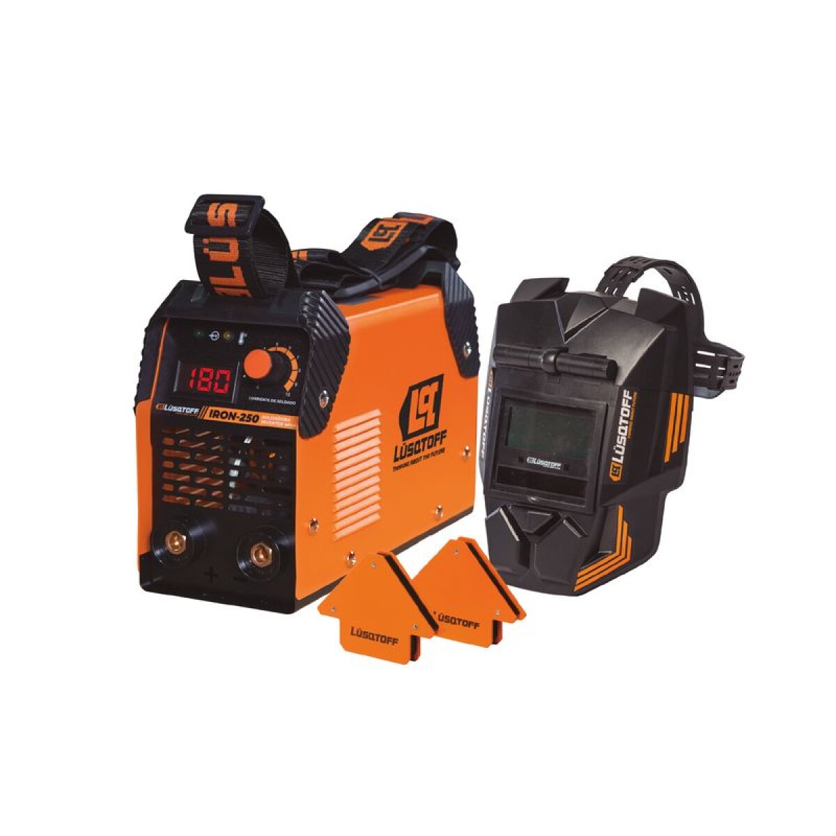SOLDADORA INVERTER IRON-250 + 2 LQE-6001 