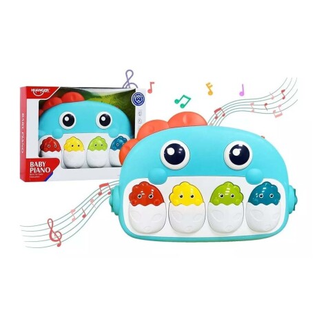 Piano Órgano Musical Sonidos Juguete Cuna Coche Bebé Huanger Celeste