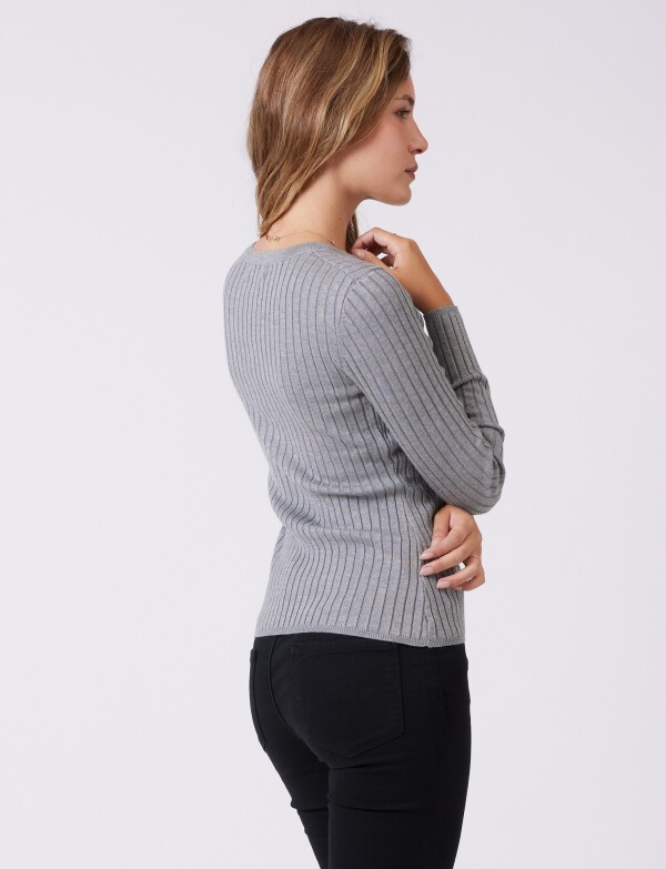 Buzo Punto Rib GRIS