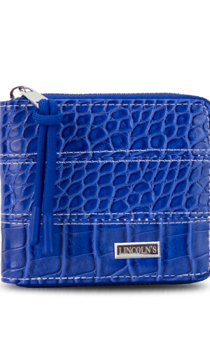 BILLETERA CANDELA CROCO AZUL ROYAL