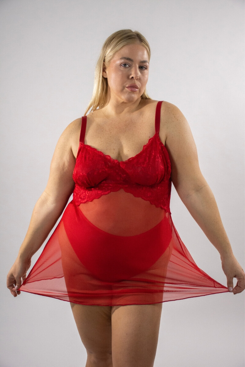 Babydoll Ámbar - Rojo 