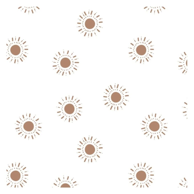 LJ7CRIB Sábana Bajera Para Bebés - Suns (135x70cm)