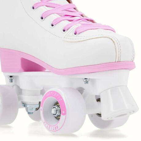 Patín Artístico Bota Dura N1 Venta Garantía + Regalos Blanco