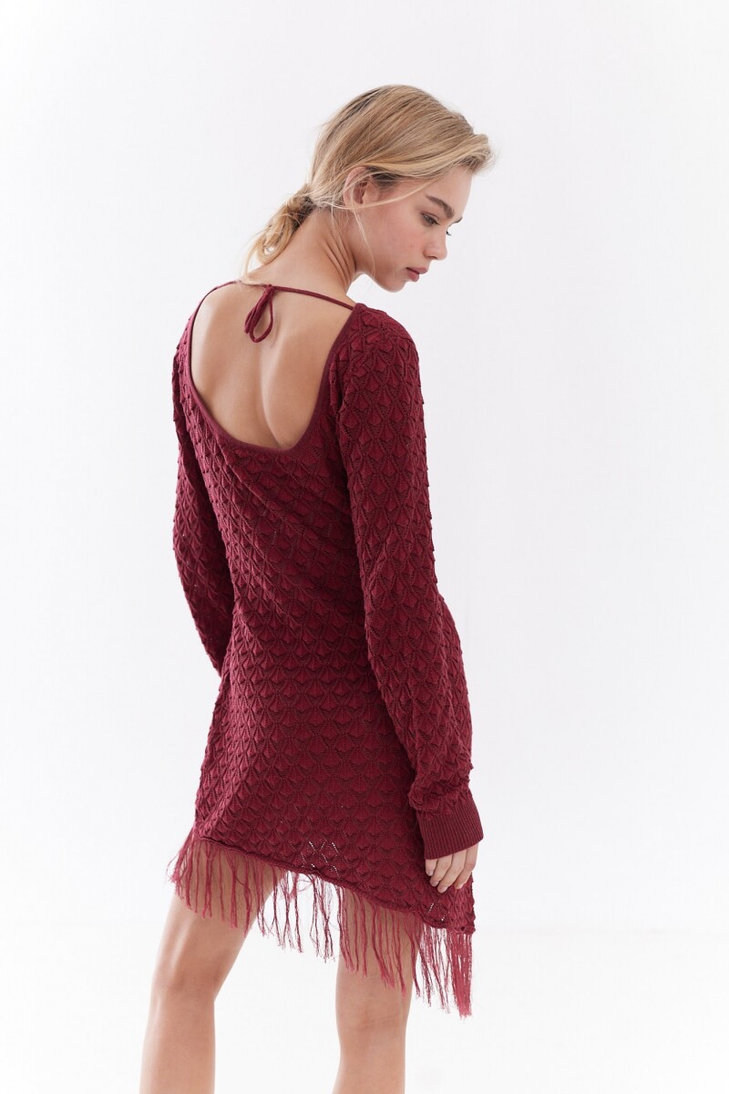Vestido Zafira Bordó