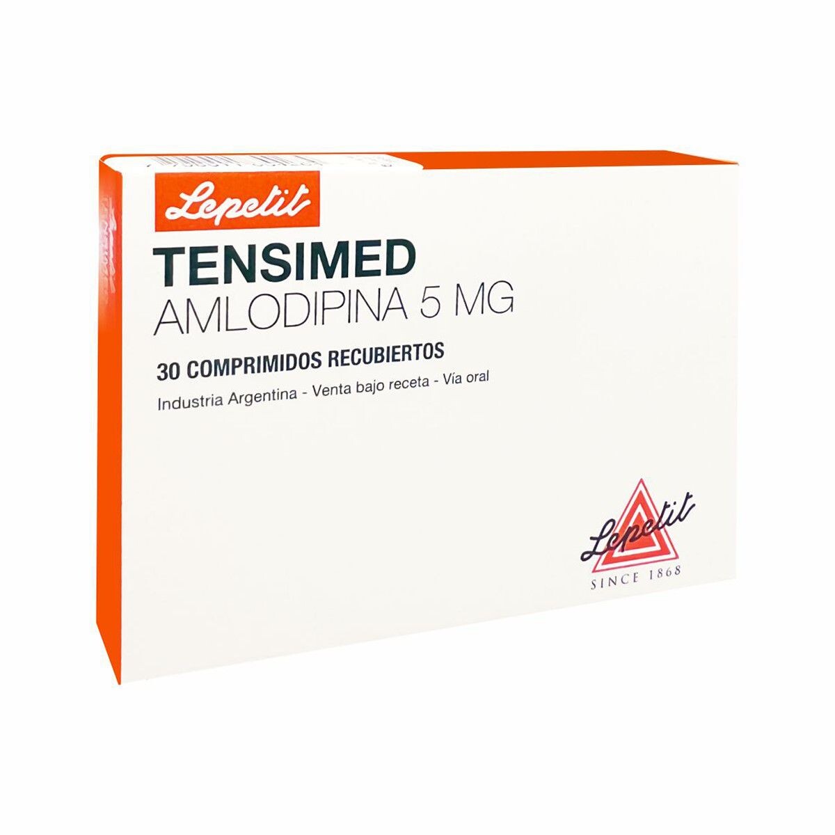 TENSIMED 5 MG. CJ X 30 COMP. REC. 
