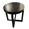 Mesa lateral redonda negra - Producto con detalles. Mesa lateral redonda negra - Producto con detalles.