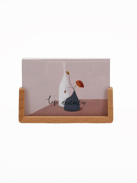 PORTARRETRATO PIE MADERA NATURAL