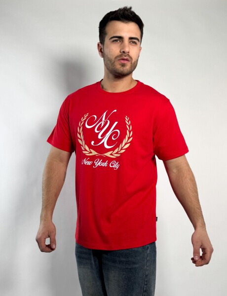 Remera estampada Buley Rojo