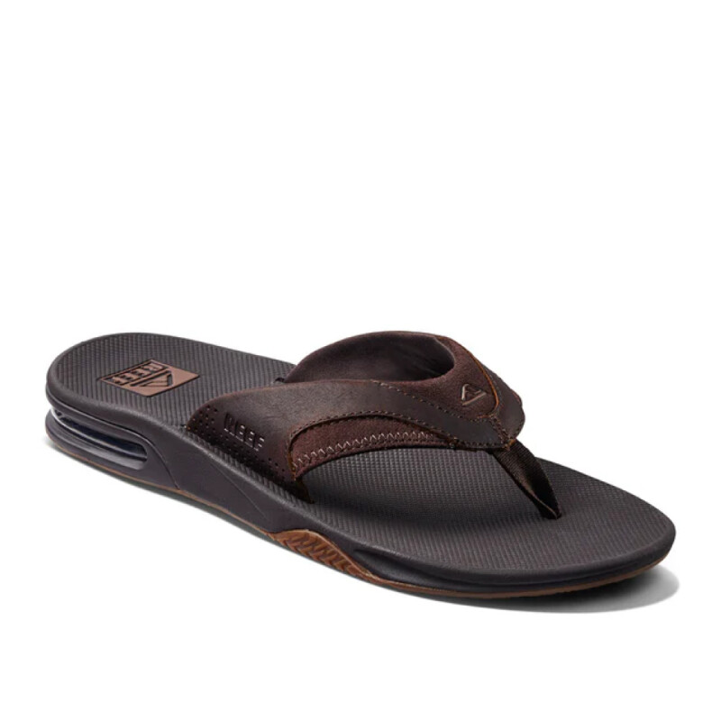 Ojotas Reef Leather Fanning - Marrón Ojotas Reef Leather Fanning - Marrón