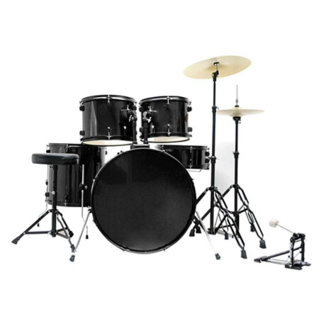 Batería Power Beat Standard Con Hardware Bk 5 Cuerpos