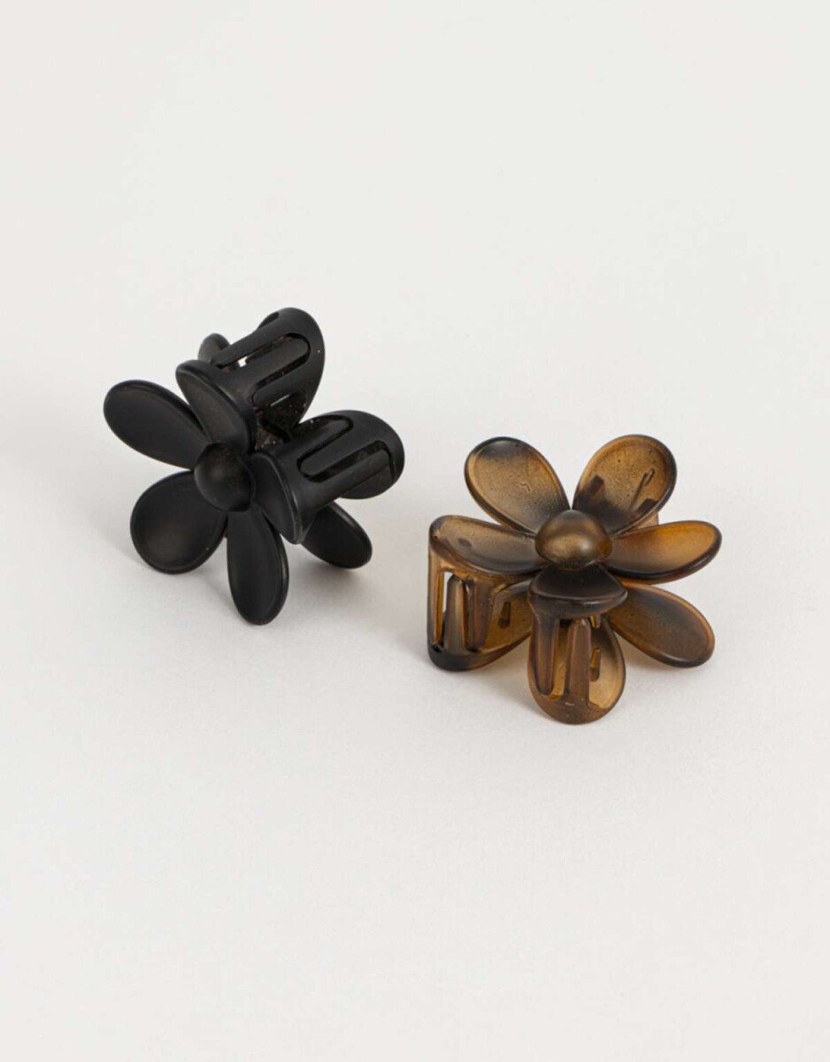 Set De Broches De Flor - Combinacion Bicolor 