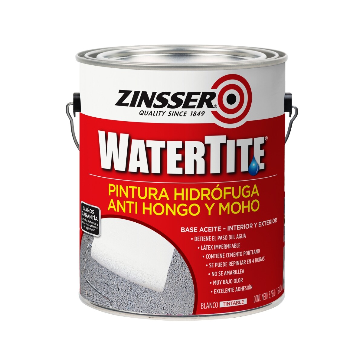 ZINSSER PINTURA HIDROFUGA WATERTITE 3,875LT WEB 