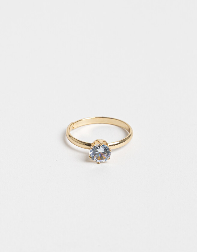 Anillos Chicos Cubic zirconia Anillo Con Cubic Zirconia - Dorado
