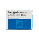 EUROGESIC FTE. 550 MG. CJ X 10 COMPRIMID única