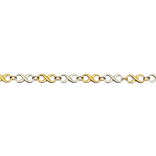 Pulsera Infinito-Oro bajo-Sin Piedra-PU8008 sinpiedra