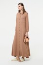 CAMISA LARGA Marron