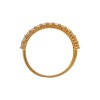 Anillo Medio Sin fin doble-Oro bajo-Piedra Zirconia-AN824 conpiedra