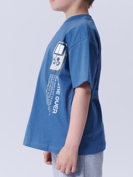 Remera algodón Gamer Azul