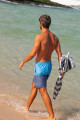 Oahu ll print Azul vibrante