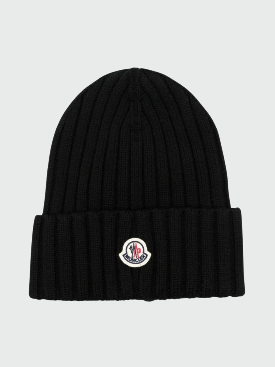 Moncler - Gorro de lana Berretto - Negro 
