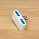 ADAPTADOR DERIVADO 4 MODULAR Blanco