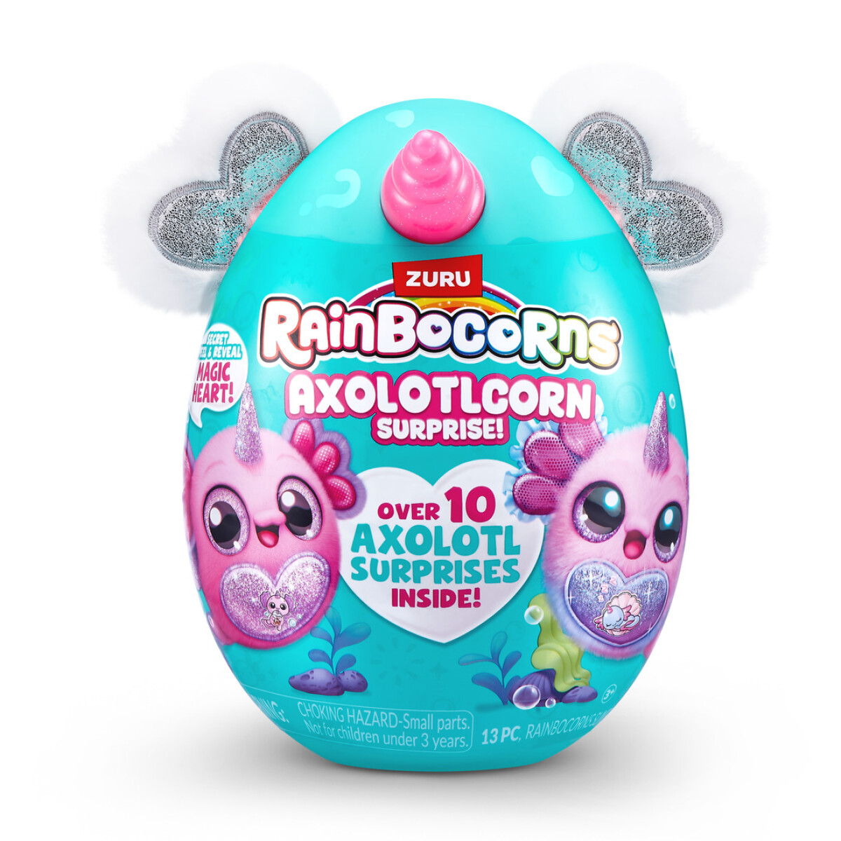 Raibocorns Axolote Corazona brillante con sopresas 
