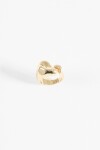 Anillo machacado dorado