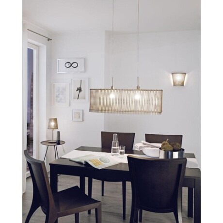 Lámpara aplique de pared en madera Eglo Sendero Beige