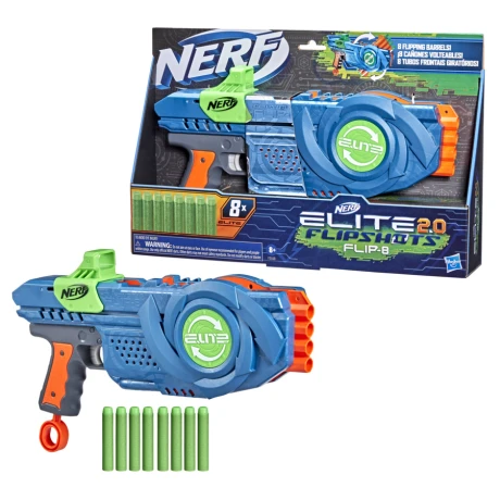 Lanzador Nerf Elite 2.0 Flipshots 8 Cañones 001