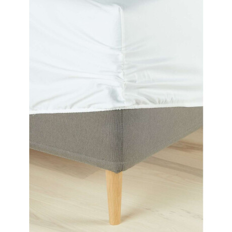 Sabana Bajera Saten Tine 140X200X35 Blanco