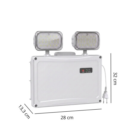 LUMINARIA DE EMERGENCIA DE 2 FOCOS - IP65 Luminaria De Emergencia De 2 Focos