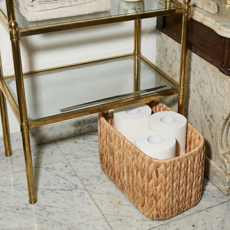 Cesta cuadrada Jacinto de agua Cesta cuadrada Jacinto de agua
