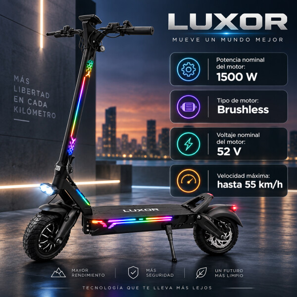Monopatín Eléctrico Luxor Gt1 1500w MONOPATIN LUXOR GT1 1500W
