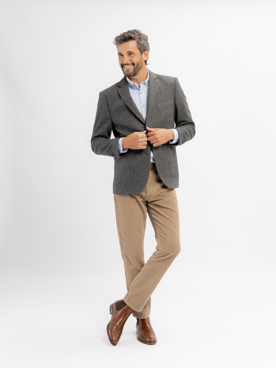 Saco de paño - gris-D2 