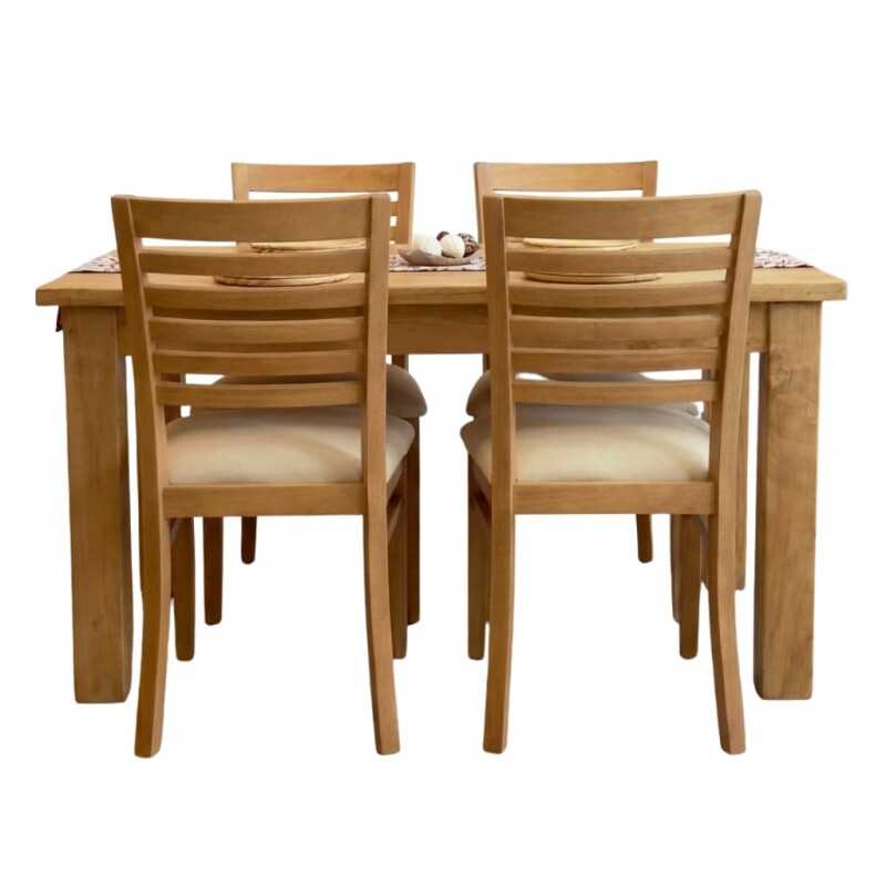 Juego de Comedor Rústico con 4 sillas Metro chicas Juego de Comedor Rústico con 4 sillas Metro chicas