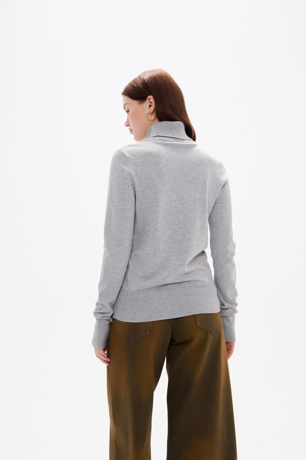 Polera Tivana Gris Melange Medio
