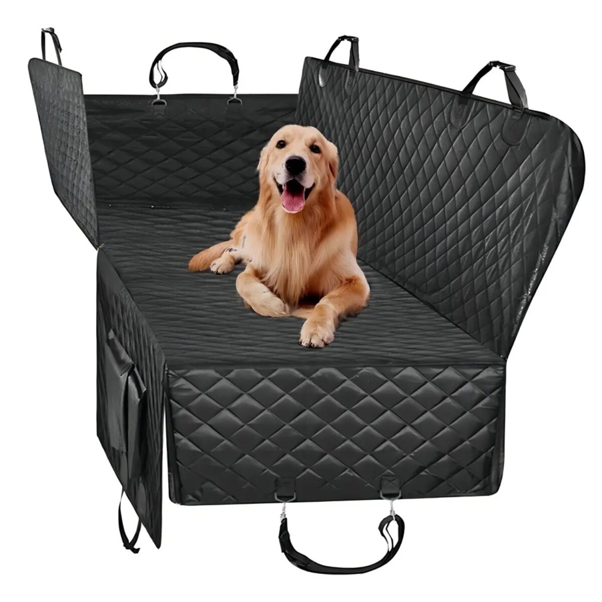 Funda Cubre Asiento De Auto Para Perro Universal en Negro 