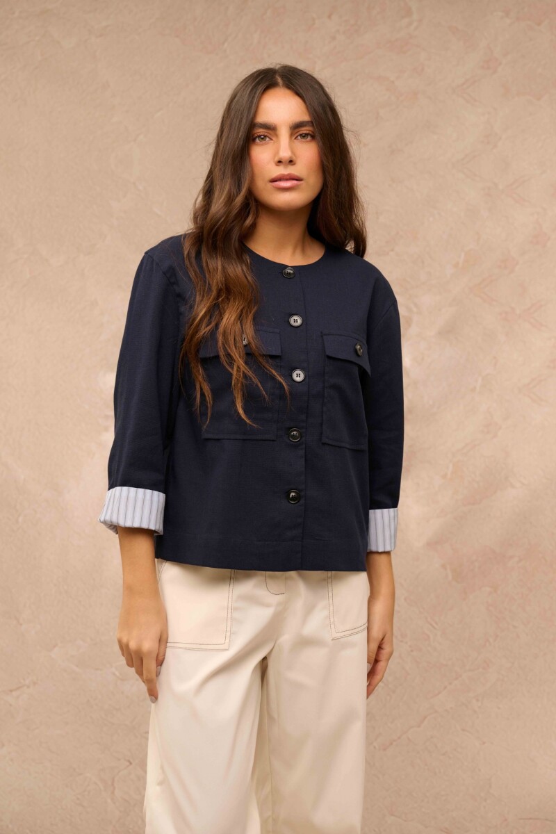 CAMPERA AMAPOLA AZUL MARINO CAMPERA AMAPOLA AZUL MARINO