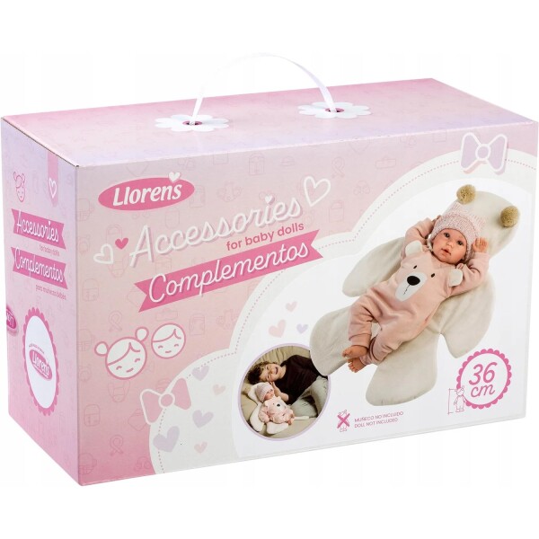 Set Ropa Muñecas Llorens 36cm Pijama Osito Manta Gorra Variante Modelo Vestido