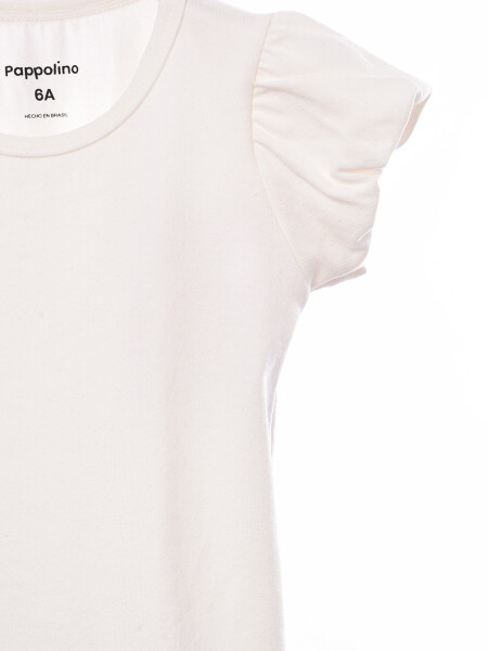 REMERA MANGA BALOON OFF WHITE