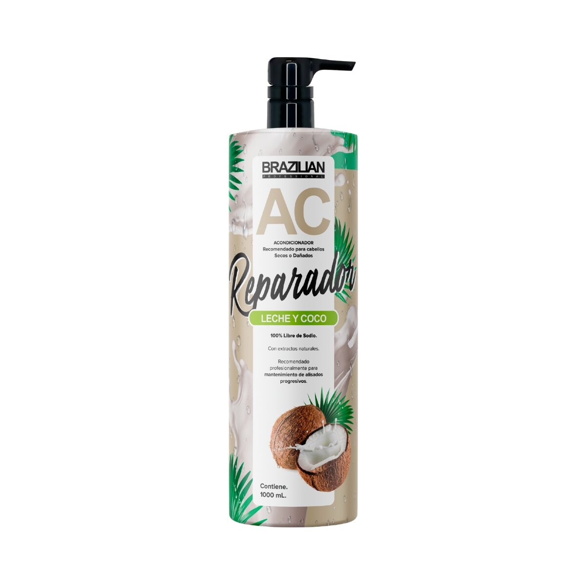 ACONDICIONADOR BRAZILIAN 1 LT LECHE Y COCO 