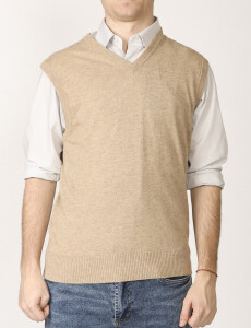 470885 CHALECO HARRINGTON LABEL Tostado