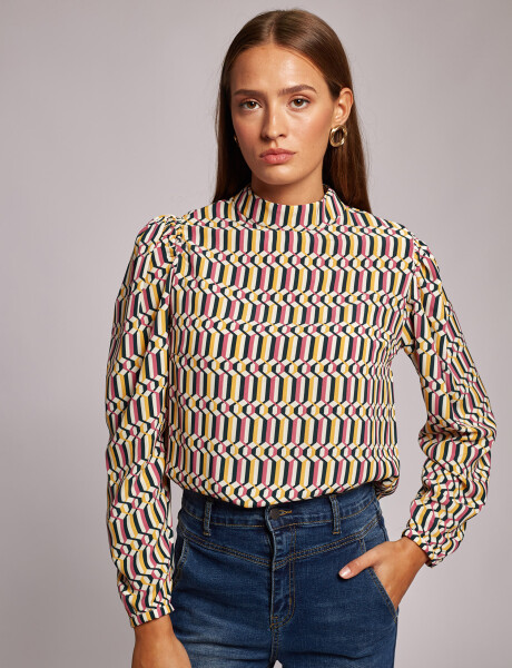 Blusa fantasia marsala