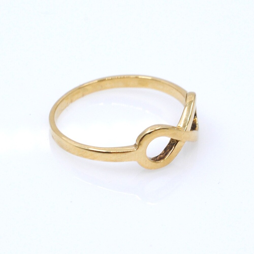Anillo del infinito en oro 18k amarillo Anillo del infinito en oro 18k amarillo